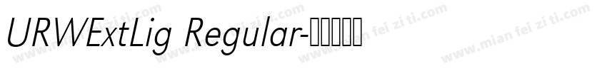 URWExtLig Regular字体转换